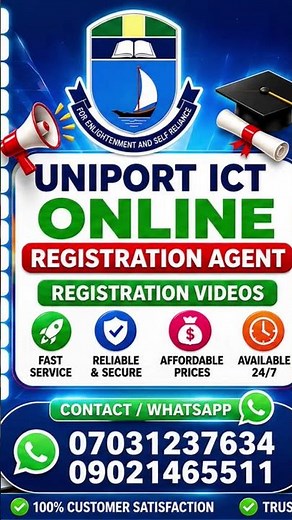 🎓 UNIPORT Online Registration Made Easy | Step-by-Step Guide