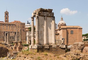Tempio di Vesta (Temple of Vesta) in Rome, Italy