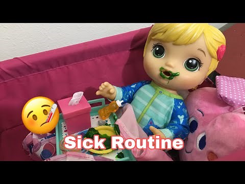 BABY ALIVE Mix my medicine Sick Routine! ( FAN MAIL)