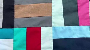 Vintage Patchwork Strip Quilt: Retro Camping Throw (40x52) - Etsy