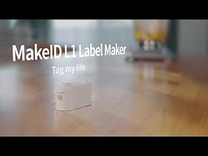 MakeID L1 Label Printer | Bluetooth Portable Thermal Label Maker for Home Office Organization