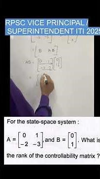 What is the rank of controllability matrix?