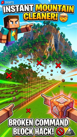 The FASTEST Way to Clear Mountains in Minecraft 🤯