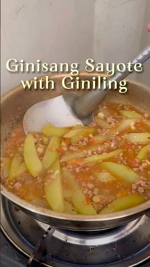 Ginisang Sayote with Giniling Recipe
