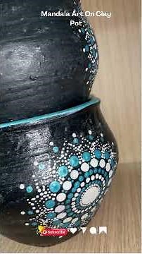 Mandala Art On Clay Pot | Navratri Special | Vardhana Painter By Choice #acrylicart