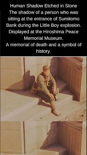 Human Shadow Etched in Stone – Hiroshima Memorial
