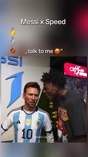 Top 3 Speed | Messi moments #messi #ishowspeed #football #viral #fyp