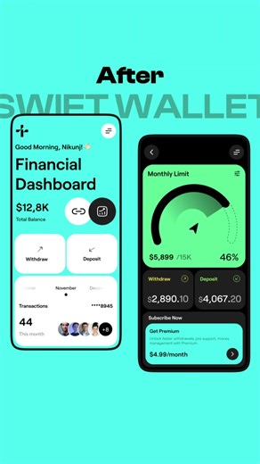 Modern Wallet App UI Design 🚀 | #figma #appdesign #walletapp #modernapp