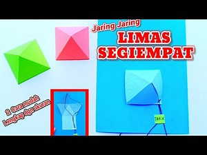 Cara Membuat Jaring Jaring Limas Segiempat Dari Kertas Karton dengan 2 Cara Mudah
