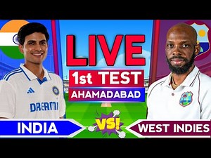 🔴LIVE - India vs West Indies | Ind vs Wi 1st Test | Live Cricket Score & Commentary | Ind vs WI Live