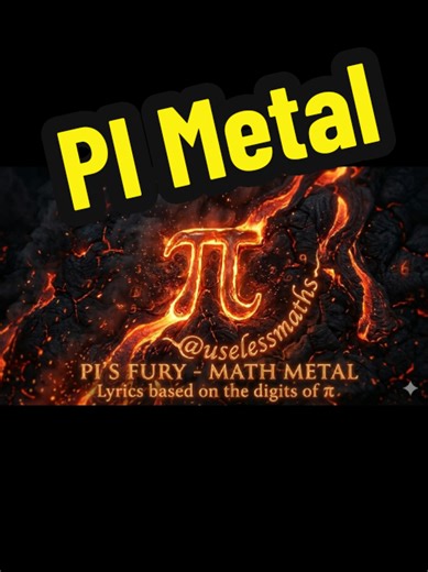 The sound of Pi is pure FURY. 🎸π I turned the world’s most famous constant into a brutal Math Metal track. 🇮🇹 The lyrics are written in Italian Pilish, where every word’s length matches the digits of π (3.14159...). 📝 CREDITS: The lyrics are taken from my original article published on Geopop.it (written by me, Michele Cerulli). You can find the full story of this mathematical poem on their website! 🤖 AI Synergies: Music and vocals were generated with Gemini to perfectly adapt my Pilish text