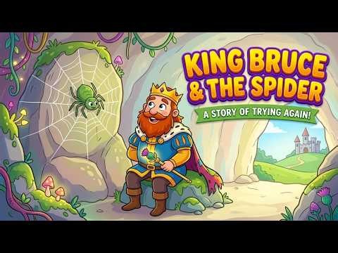 👑"KING BRUCE AND THE SPIDER"🕷️| viral story| Aesop's Fables| story for kids