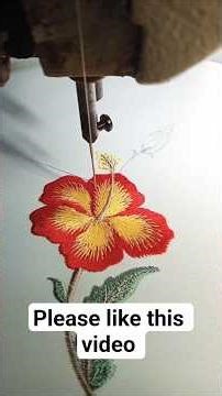 Beautiful Flowers Making Machine Embroidery ||