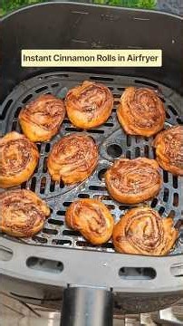 Instant No-Yeast Cinnamon Rolls 🤎 | Roti Dough + Jaggery | Air Fryer Healthy Dessert#viralshorts