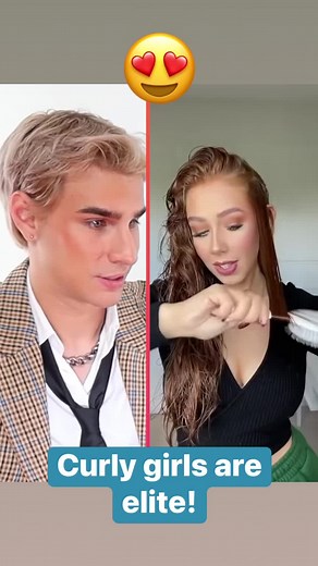 Curly hair is a dream ❤️ ✨ #hairdresserreacts #hair #curlygirlmethod #curlyhair #reels | Brad Mondo