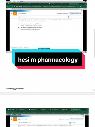 hesi rn pharmacology questions and answers available. #hesirn #hesipharmacology #hesia2 #nursingstudent #nurselife