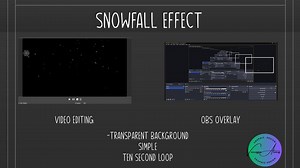 Snowfall Effect, Video Edit Effect, OBS Overlay, Webcam Snowfall Effect Mov. File - Etsy
