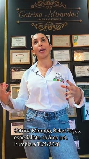 Catrina Miranda. Especialista na área pet. Itumbiara GO