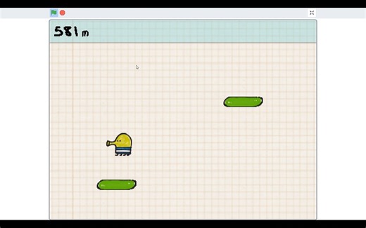 4，涂鸦跳跃（Doodle Jump）---Scratch作品精选（第4期）