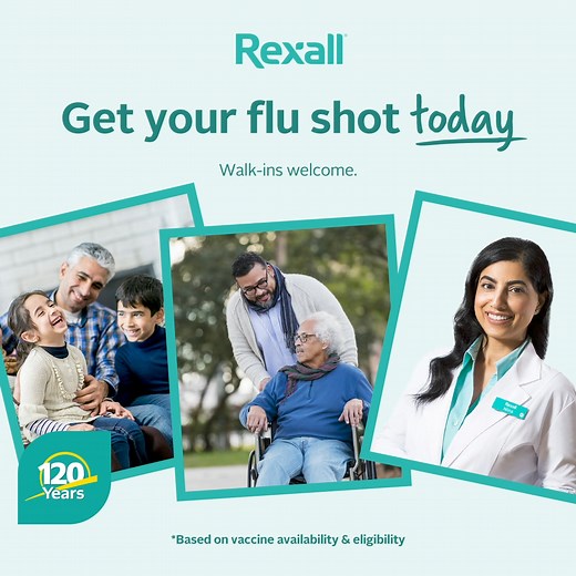 Flu vaccines are now available at Rexall. Visit your local pharmacy today! | Rexall Drugstore