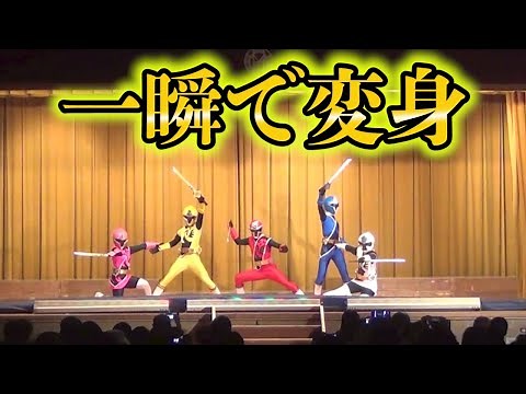 The hero show at the school festival was too dangerous [High school students]Amazing” Nininger”