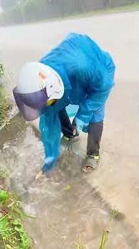 Removing Tons of Debris from a Blocked Drain After Storm #stormwaterdrain #stormdrain #flooding