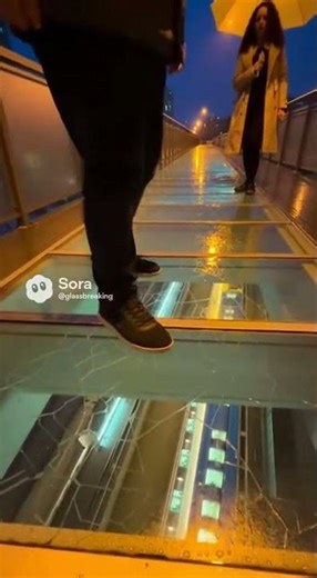 “One Final Hit… and the Glass Floor Completely Collapses 😱” #glassfloor #fearofheights #prank