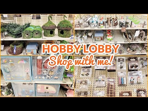HOBBY LOBBY FAIRY GARDEN DIY CRAFT SUPPLIES SHOP WITH ME!
