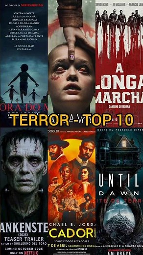 TERROR - TOP 10 MELHORES FILMES DE TERROR DE 2025 #melhoresfilmes #melhorfilme #topfilme #top10films