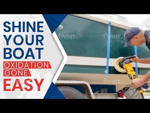 How to Buff and Compound your BOAT - EASY - From DULL to SHINE - Polish To a MIRROR Wax Finish