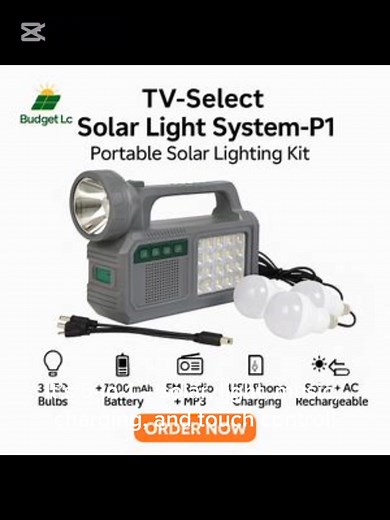 🌞 NEW ARRIVAL ALERT! 🌞 💡 Multifunctional Solar Light System – P1 & P2 💡 Why settle for ordinary when you can have 5-in-1 power in one device? 🔥 Solar | Light | Music | Charging | Touch Control 🔥 ✅ High Capacity Battery – 7200mAh ✅ Ultra Bright Lighting – MAX 100W ✅ Perfect for homes, outdoor use, parties, or emergencies! ✅ Save gas, save energy – 100% solar-powered Enjoy bright light, clear sound, and nonstop power – anytime, anywhere! ⚡ Bring innovation home today with the Multifunctional