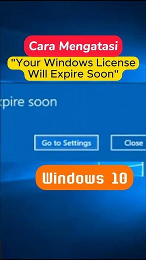 Cara Mengatasi "Your Windows License Wilk Expired Soon" #windows #tutorial #license #shorts