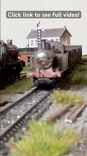 N Gauge Railway Modelling - a Jinty takes a train of empty coal wagons back to the yard.