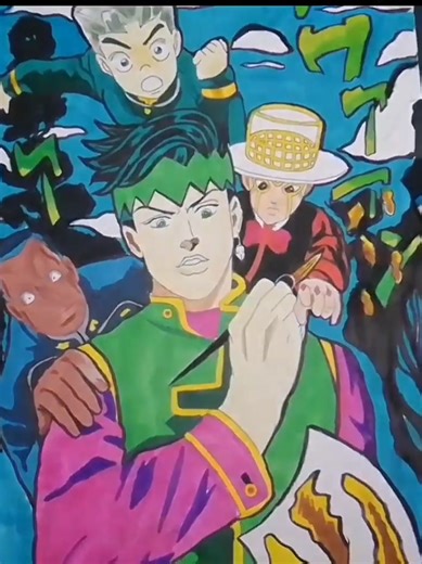 Drawing Rohan Kishibe and Friends from JoJo's Bizarre Adventure