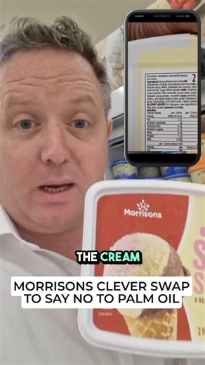 🍦 Not all ice cream is created equally… 🛑 In Morrisons Soft Scoop the cream has been substituted with palm kernel oil—even worse than #PalmOil.� ✅ Morrisons Cornish Clotted Cream Vanilla Ice Cream has real cream from Cornwall. Every three days, four dairy farmers go out of business.�Your choices in the supermarket make such a difference. Every time you check the label, every choice you make… you’re telling supermarkets: farmers matter. If you care about fair food and fair farming…� 👉 LIKE�👉 