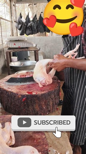 how to grinding chicken cutting easily and fast chicken cutting🐤 #shortvideo #chicken #youtube