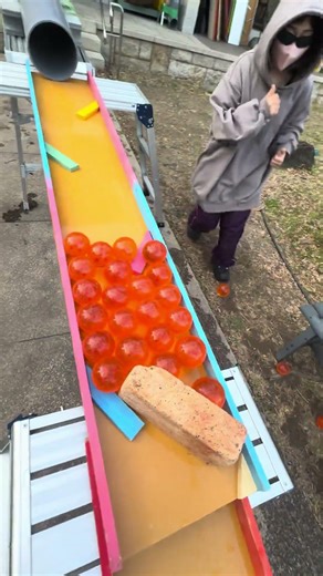 Marble Run ☆ Balls rolling down PVC pipes②