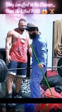 Elite Powerlifter Pretends to Be a Cleaner...Then Shocks Everyone 😳💪 Funny Gym Diary