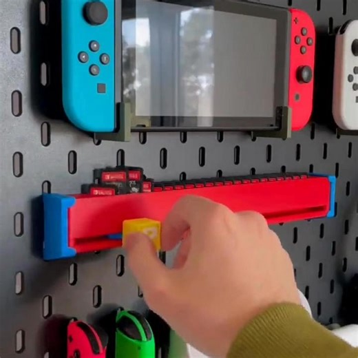 🎮✨Keep your Nintendo Switch games organized and easy to browse with this Nintendo Switch Cartridge Slider for Skadis! | Epickeeps