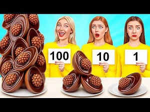 100 Layers of Food Challenge | Funny Food Situations by Candy DO