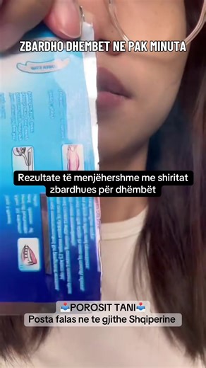 Buzëqeshje më e bardhë dhe më e ndritshme me shiritat zbardhues për dhëmbët! 🦷✨ Të lehtë për t’u përdorur dhe perfekt për përdorim në shtëpi, këta shirita ndihmojnë në largimin e njollave nga kafeja, çaji apo duhani dhe i bëjnë dhëmbët të duken më të bardhë dhe më të pastër. ✔️ Aplikim i thjeshtë ✔️ Rezultate të dukshme ✔️ Vetëm pak minuta në ditë 😁 Buzëqesh me më shumë vetëbesim çdo ditë! 📩 Porosit tani në DM #fyp #viral #shqip #albania #shqiptar