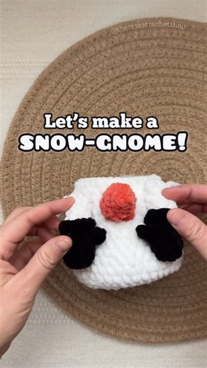 Amigurumi Pattern Designer on Instagram: "NEW snow-gnome pattern now available in my shop! ❄️ Find it at theresascrochetshop.com or in my Etsy shop!"