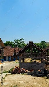 A remote village far from the hustle and bustle of the city. Rural areas of Central Java, Indonesia.