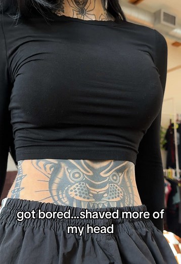 shaved more of my head and i still have a lot of hair | shaved head