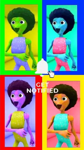 4 COLORS of ALIEN DANCE Challenge! 🌈🛸 #shorts #aliendance