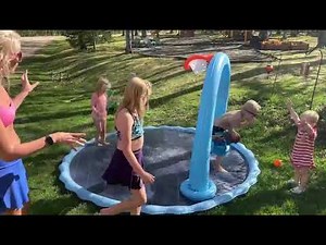 Watch How Our Splash Pad with Basketball Hoop Works