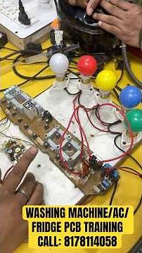 Washing Machine Pcb Repairing Course | Pressure sensor Testing with pcb board | Washing machine