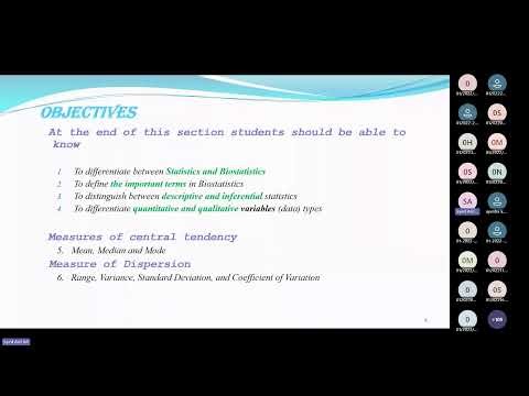 Introduction to Biostatistics (Live Stream)