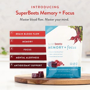 446 reactions · 27 shares | Introducing the ONLY cognitive chew with a unique polyphenol compound that promotes blood flow to the brain. | SuperBeets | Facebook