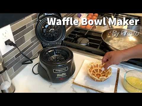 You NEED This Presto Waffle Bowl Maker!